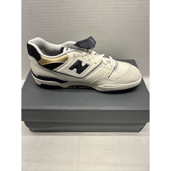 New Balance Black/White/Gold Accent BB550FF1 Mens 9 Women 10.5 New in Box